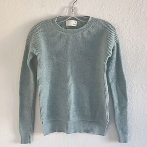 Wilfred Free Knit Sweater. Sz Small. 💯 % Merino wool. Green. Crew Neck Like New